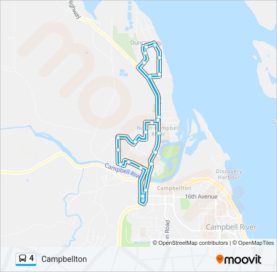 4 Bus Line Map