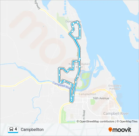 4 Bus Line Map