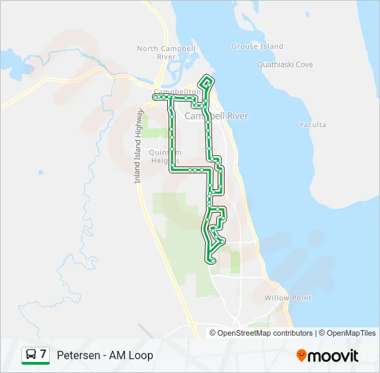 7 Bus Line Map