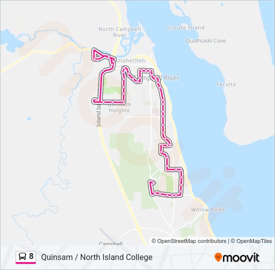 8 Bus Line Map