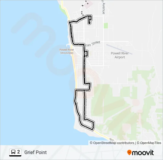 2 Bus Line Map