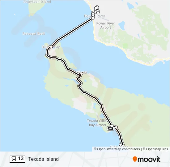 13 Bus Line Map
