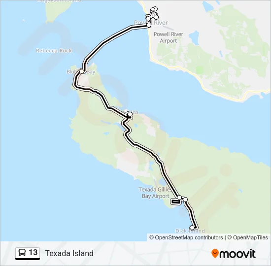 13 Bus Line Map