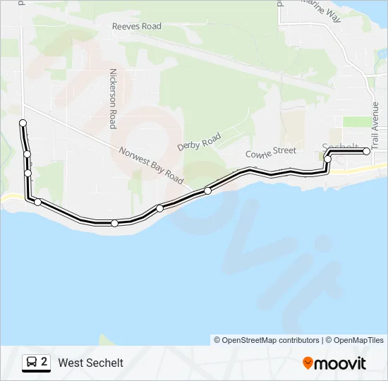 2 Bus Line Map
