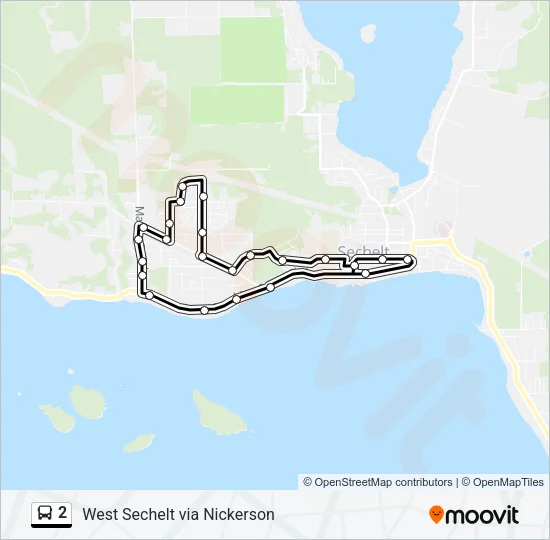 2 Bus Line Map