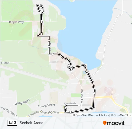 3 Bus Line Map