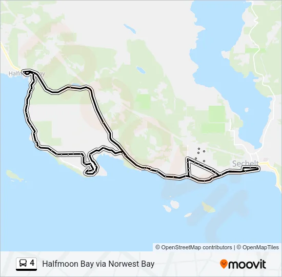 4 Bus Line Map