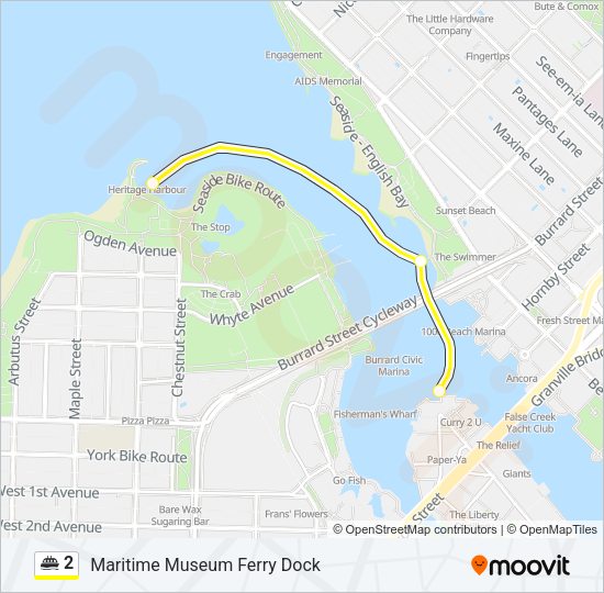 2 Ferry Line Map