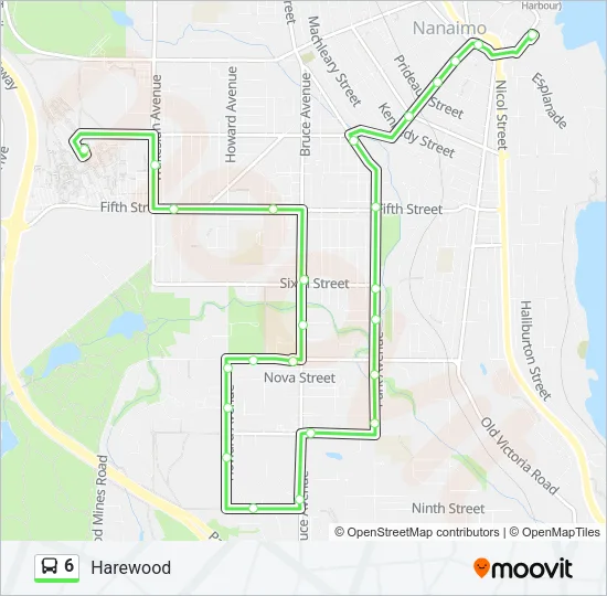 6 Bus Line Map