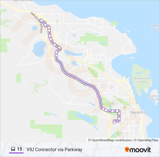 15 Bus Line Map