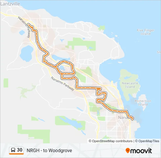 30 Bus Line Map