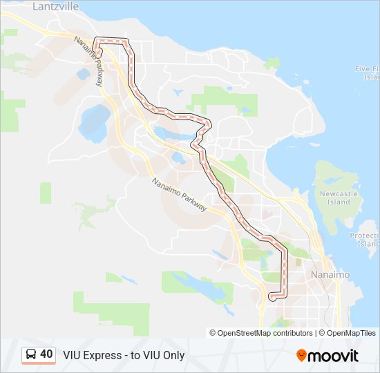 40 Bus Line Map