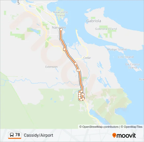 78 Bus Line Map