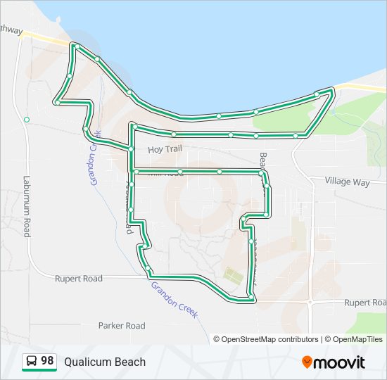 98 Bus Line Map