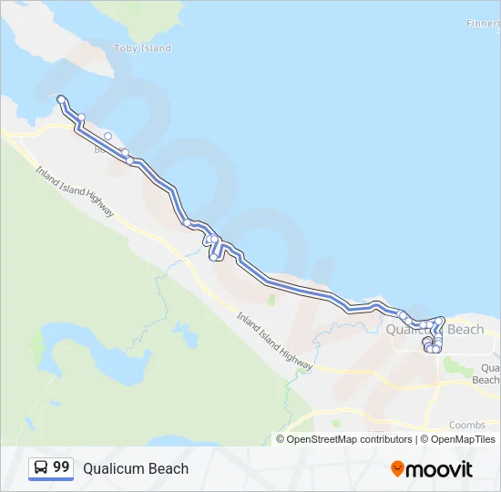 99 Bus Line Map