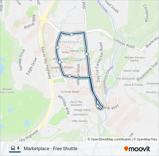 4 Bus Line Map