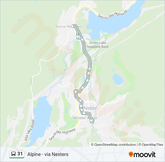 31 Bus Line Map