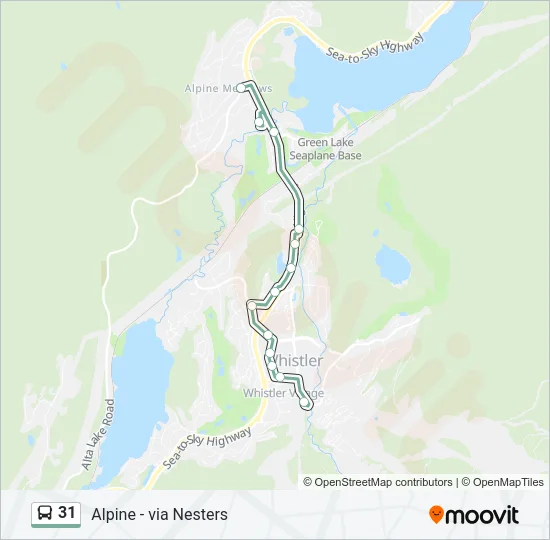 31 Bus Line Map