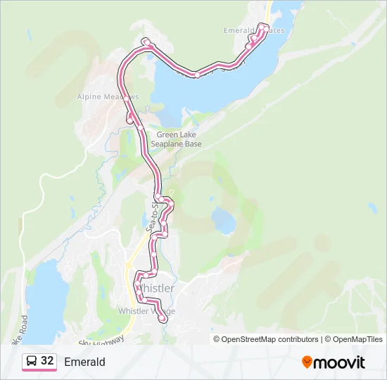 32 Bus Line Map
