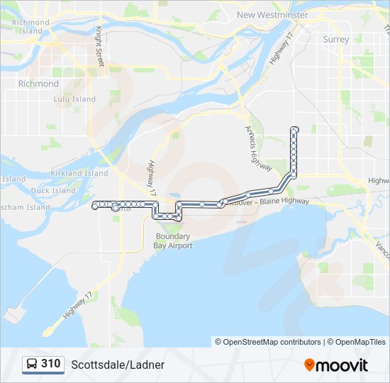 310 Bus Line Map