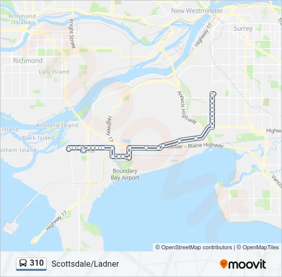 310 Bus Line Map