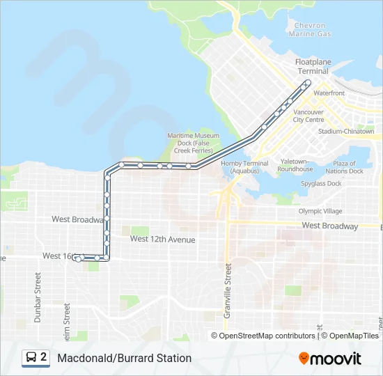 2 Bus Line Map