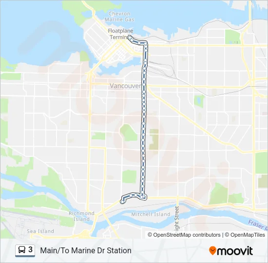 3 Bus Line Map