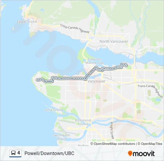 4 Bus Line Map