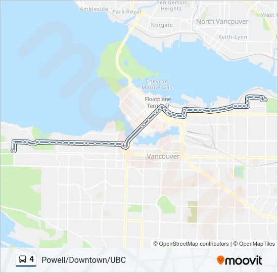4 Bus Line Map