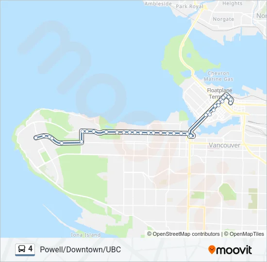 4 Bus Line Map