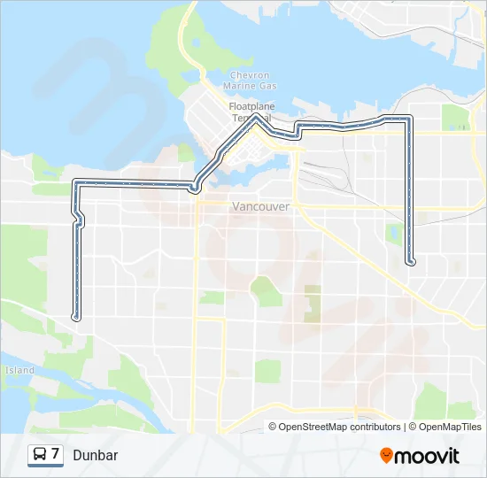 7 Bus Line Map