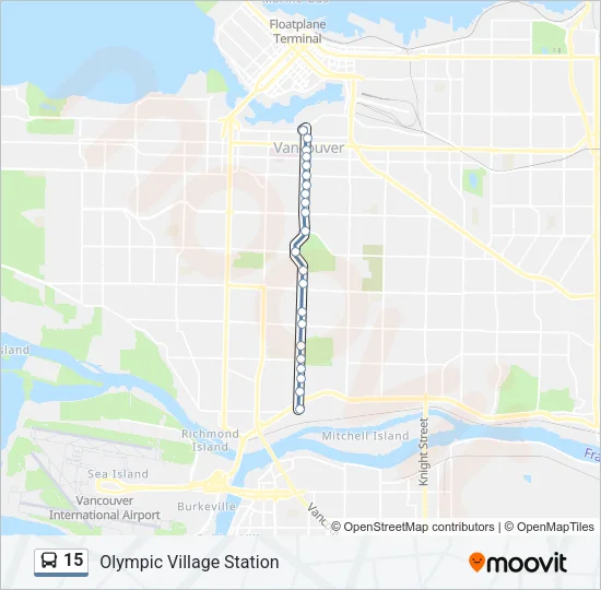 15 Bus Line Map