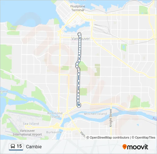 15 Bus Line Map