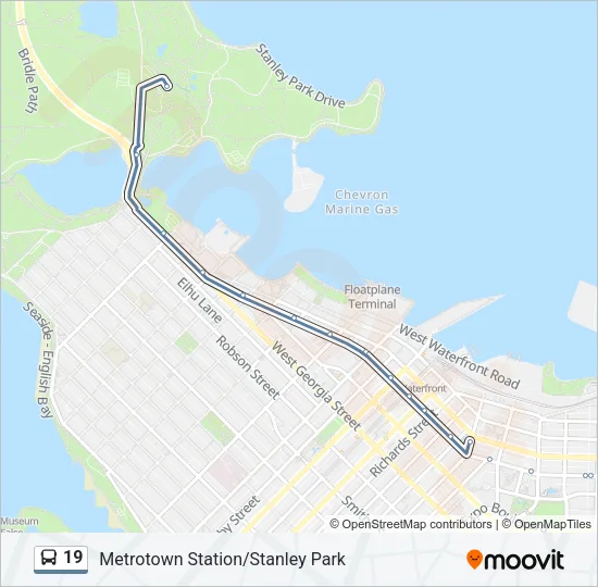 19 Bus Line Map