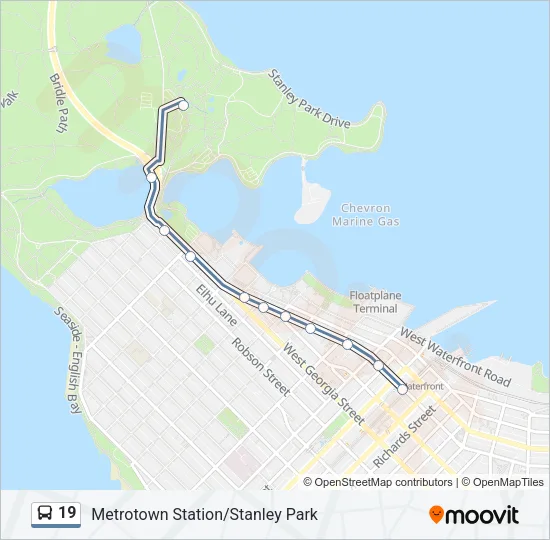 19 Bus Line Map