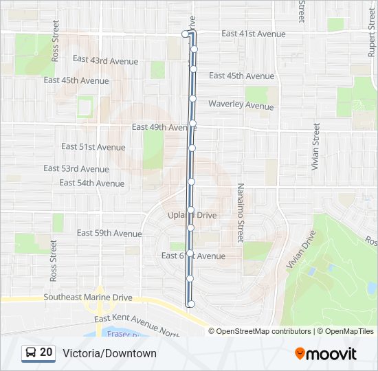 20 Bus Line Map