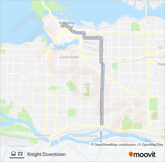 22 Bus Line Map