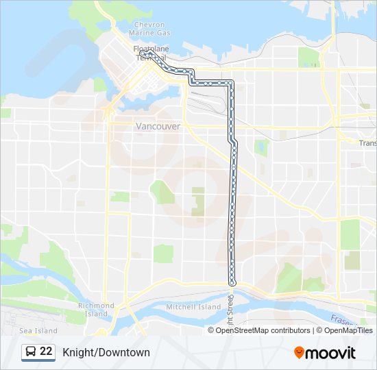 22 Bus Line Map