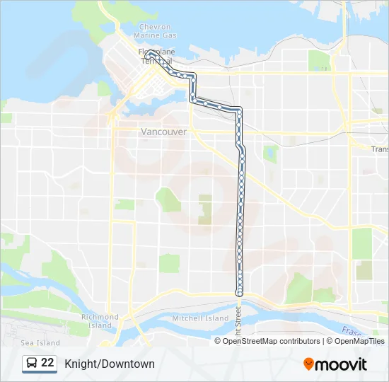 22 Bus Line Map