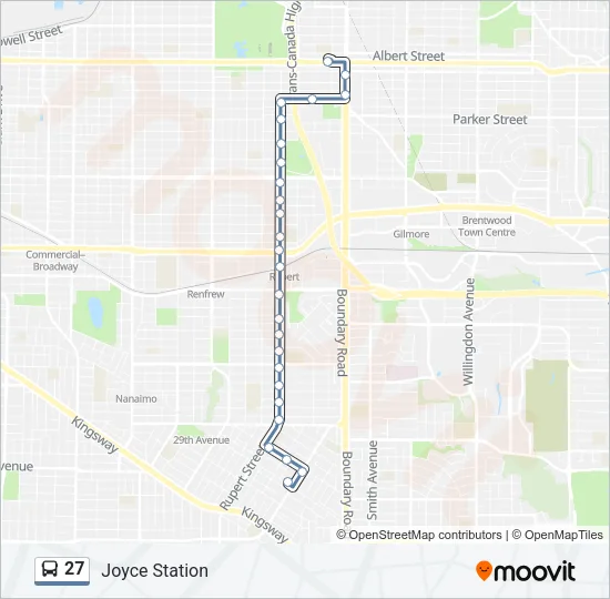 27 Bus Line Map