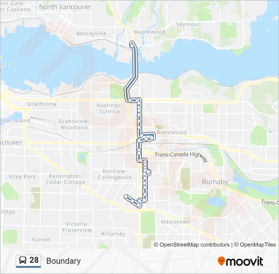 28 Route: Schedules, Stops & Maps - Boundary/To Joyce Station (Updated)