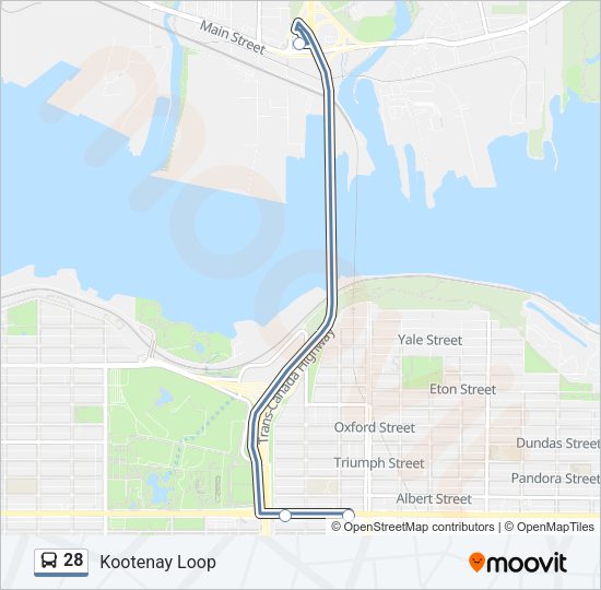 28 Bus Line Map