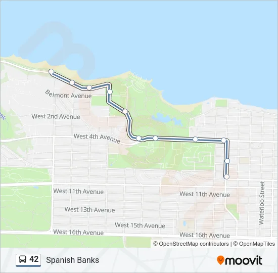42 Bus Line Map