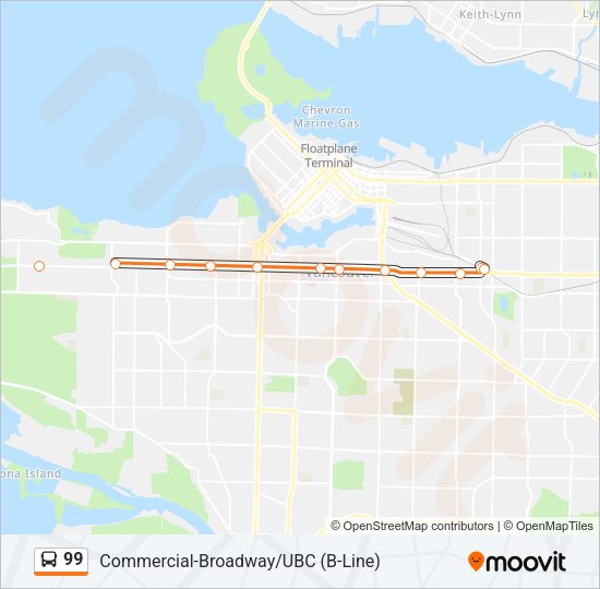 99 Bus Line Map
