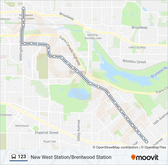 123 Bus Line Map