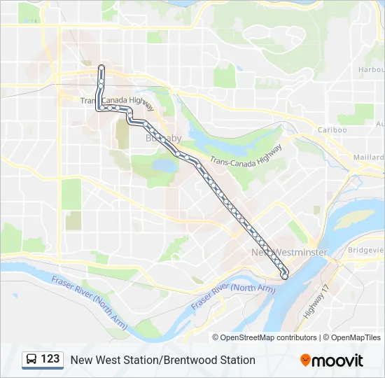 123 Bus Line Map