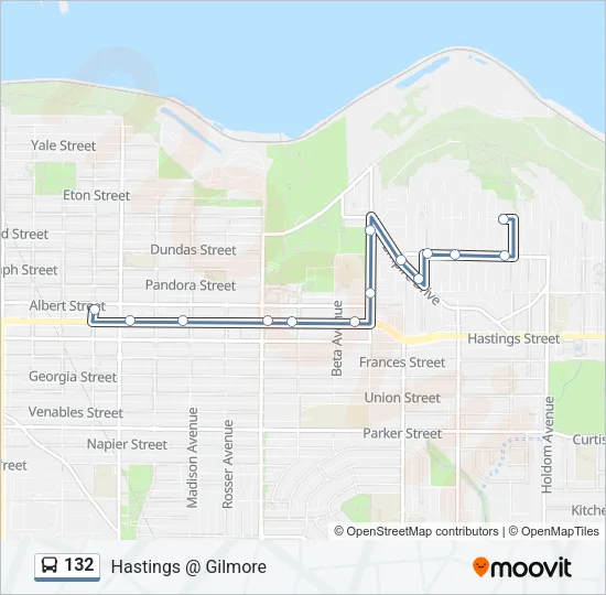 132 Bus Line Map