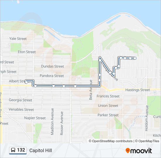 132 Bus Line Map