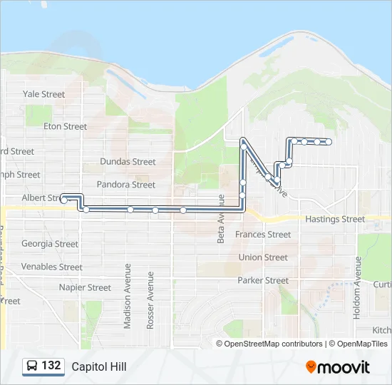 132 Bus Line Map
