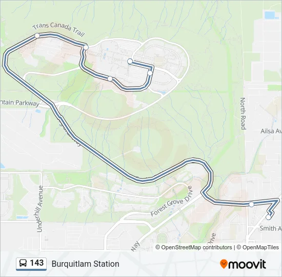 143 Bus Line Map
